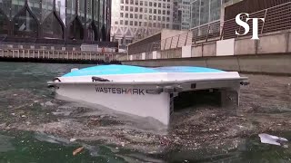 'Robot shark' eats plastic waste in River Thames