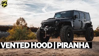 Jeep Wrangler JK Hood with Functional Air Vents | Piranha Series (07-18)