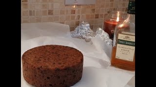 Feeding Your Christmas Cake with Brandy - Traditional British Christmas Cake