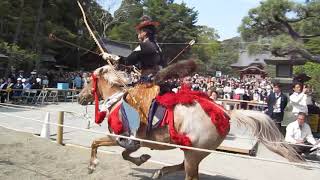 第61回 鎌倉まつり 流鏑馬 奉射(式的) 壱@鶴岡八幡宮 平成31年4月21日 壱之組 壱番手