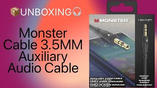 🎧Monster Cable 3.5MM Auxiliary Audio Cable Unboxing📦