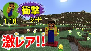 【マイクラ1.18ー1.19】初期スポから2つの森の洋館が同時に見えるなんて！すばらしい！初心者も楽しめる役立つ情報！【マイクラ 衝撃002】 (統合版1.18.31, ならクラ)