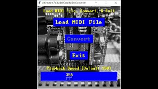 Python-based MIDI Converter for the Ultimate CPC MIDI Card
