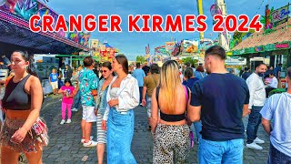 Tour on the first day of the opening of Cranger Kirmes Herne in Germany 4k HDR 2024