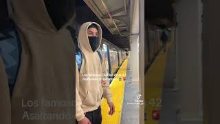 Cuidado diablos de la 42 asaltando en New York #viralvideo #deportacion #imigrantes #venezolanos