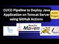 🚀 Complete CICD project to deploy java application on apache tomcat server using GitHub Actions