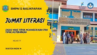 Jumat Literasi SMPN 12 BALIKPAPAN