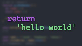 What does "return" mean in javascript?