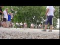 a game of boules in columbiers france