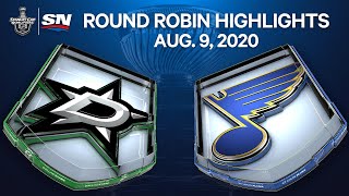 NHL Highlights | Stars vs. Blues, Round Robin – Aug. 9, 2020