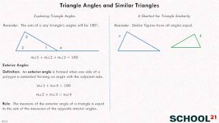 Triangle Angles and Similar Triangles 1 (8.G.5)