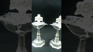 Pure Silver Shanku Chakra Lamps