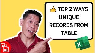 2 Ways to Quickly Filter Unique Records From Table