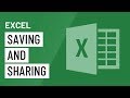 Excel 2016: Saving and Sharing