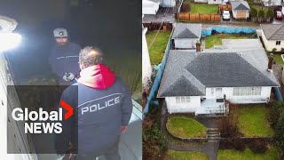 Intruders dressed as police officers in deadly home invasion in BC, video shows
