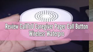 Review CallToU Caregiver Pager Call Button Wireless Waterproof Vibration Nurse Calling Alert System