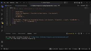 (22) Python Project: Creating a Payment Receipt in Python