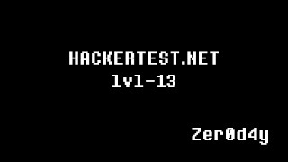 Hacker Test Lvl-13