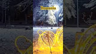 Bucharest, Romania | Magical Winter Walking Tour in December | Night Snow