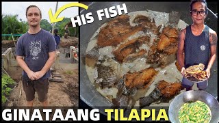 FILIPINO COOKING - Tilapia With Coconut Milk - FISH POND FAIL OR SUCCESS?
