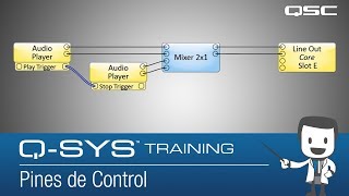 Q-SYS SP: Control Descripción Parte C: Control Pins