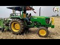 john deere 5945d with gomathi baler performance agri tech tamil