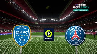 🔴 Troyes vs Paris Saint-Germain | French Ligue 1 2022/23 | eFootball PES Gameplay