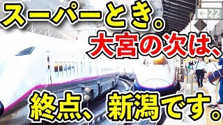 【1日1本だけのスーパーとき】上越新幹線とき311号に乗ってみた【大宮〜新潟269.5km無停車】