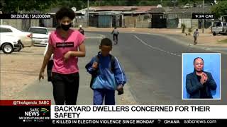 Western Cape backyard dwellers concerned for their safety