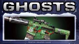 Call of Duty GHOSTS - "CHRISTMAS" Camo Gameplay! (FREE DLC)