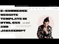 How to make a Men's Clothing store website in HTML CSS and Javascript | Source code