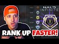 HOW TO GET TO ONYX FAST & EASY IN HALO INFINITE! TAKE ADVANTAGE OF THE BROKEN RANKING SYSTEM!