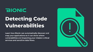 Demo: Detect Code Vulnerabilities with Bionic