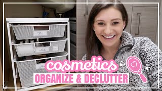 LETS ORGANIZE AND DECLUTTER MY MAKEUP // How I Organize All Of My Makeup + Working Through My Makeup