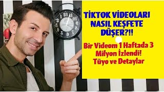 TİKTOK Keşfete düşme Taktiği!Tiktok keşfete nasıl çıkılır?Bir videom 1 Haftada 3 milyon izlendi!