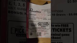Maryland lottery Racetrax 50 cents,