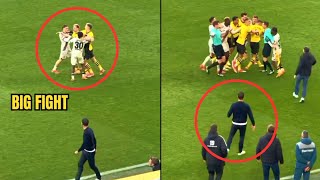 Xabi Alonso Ran onto the Field to Stop Big Fight Between Players 😳😱 | Dortmund vs Leverkusen 1-1