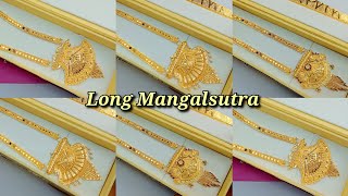 7,9gram ke bich me gold mangalsutra design || long pendant mangalsutra design