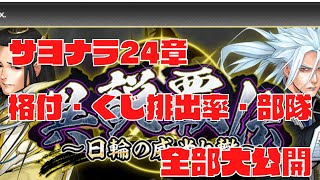 サヨナラ２４章格付・くじ排出率・部隊全部大公開