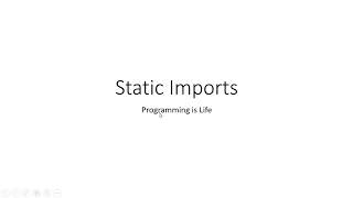 Static Imports in JAVA
