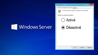 DÉSACTIVER LA STRATÉGIE DE MOT DE PASSE DE WINDOWS SERVER 2012