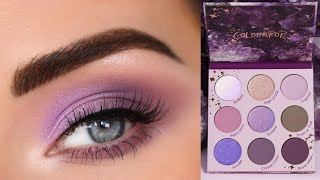 ColourPop All Amethyst Palette | Soft Purple Eyeshadow Tutorial