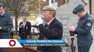 Hanover Legion Remembrance Service - 2022