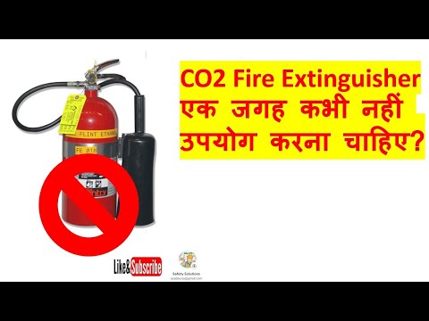 What kind of extinguisher should not be used in a confined space?