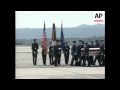 WRAP Arrival of bodies US servicemen killed in Afghanistan
