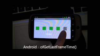openFrameworks timings Windows Android