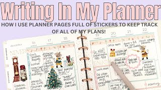 Writing In My Planner | How I Use a Decorative Planner to Plan Out My Week |