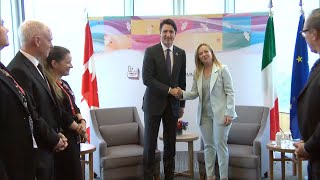 PM Trudeau meets with Italian counterpart Giorgia Meloni at G7 summit in Hiroshima – May 19, 2023