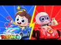 The Police Car's Wheels | Surprise Eggs | Learn Shapes | Nursery Rhymes & Kids Songs | Yes! Neo