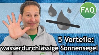 Sonnensegel in wind- \u0026 wasserdurchlässig: 5 wichtige Vorteile | FAQ ☀️ Pina